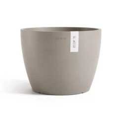 Ecopots Pflanztopf Stockholm Braungrau 31 Cm X 23,3 Cm