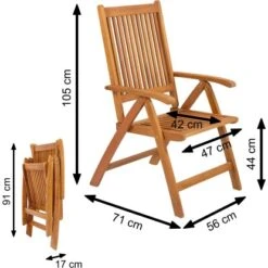 Indoba® Gartenstuhl Bangor 2er-Set FSC® -Online Gartenmöbel 105205 11001300 17