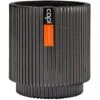 Capi Pflanztopf Groove Zylinder Schwarz 19 Cm X 21 Cm 1 Capi Pflanztopf Groove Zylinder Schwarz 19 Cm X 21 Cm -Online Gartenmöbel 113962 4091 01
