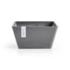 Ecopots Pflanzschale Berlin Quadratisch Grau 25 Cm X 12,8 Cm -Online Gartenmöbel 1 11012100 Berlin25Grey 00
