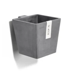 Ecopots Pflanztopf Manhattan Wall S Grau 15 Cm X 17,4 Cm X 15 Cm