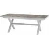 Siena Garden Sincro Ausziehtisch 200-260 Cm X 100 Cm X 77 Cm Weiß-Grau -Online Gartenmöbel 224782 1346 S 1