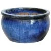 M Collections Pflanztopf Glasiert Bavaria Ø 25 Cm X 17 Cm Blau -Online Gartenmöbel 2743003 4635 S 01