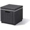 Allibert ICE-Cube Kühlbox Graphit Grau 42x42x38 Cm -Online Gartenmöbel 315604 213323 1