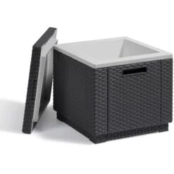 Allibert ICE-Cube Kühlbox Graphit Grau 42x42x38 Cm -Online Gartenmöbel 315604 213323 3