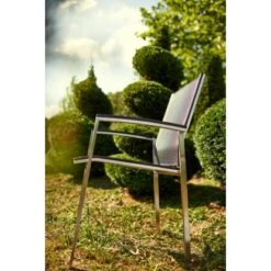 Acamp Set 2x Stapelsessel Auris Edelstahl-Nero -Online Gartenmöbel 4013556406604 3353 05
