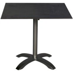 Acamp HPL Tisch Acaplan 80 Cm X 80 Cm Anthrazit-Cemento