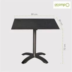 Acamp HPL Tisch Acaplan 80 Cm X 80 Cm Anthrazit-Cemento 15 Acamp HPL Tisch Acaplan 80 Cm X 80 Cm Anthrazit-Cemento -Online Gartenmöbel 4013556563611 4463 05
