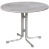 Acamp Tisch Piazza Ø 80 Cm Platin-Cemento -Online Gartenmöbel 4013556566841 4569 01