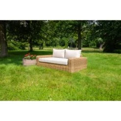 Acamp Sofa Ceres 183x 88 Cm X 65 Cm Teak-Taupe -Online Gartenmöbel 4013556574631 4940 02