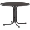 Sieger Klapptisch Boulevard Mecalit-Pro Eisengrau Anthrazit Ø 100 Cm X 72 Cm -Online Gartenmöbel 404754 4613 Tisch