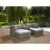 Greemotion Gartenmöbel Lounge-Set Olea Polyrattan 5-teilig Grau -Online Gartenmöbel 4048124974292 ab01 110917