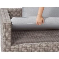 Greemotion Gartenmöbel Lounge-Set Olea Polyrattan 5-teilig Grau -Online Gartenmöbel 4048124974292 cu03 020817