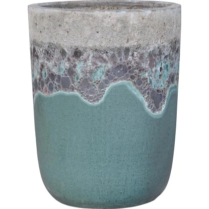 Pflanztopf Aus Keramik Ø 46 Cm X 61 Cm Grün 3 Pflanztopf Aus Keramik Ø 46 Cm X 61 Cm Grün