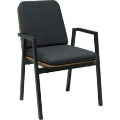 Dining-Sessel Olary 69,5 Cm X 60 Cm X 86 Cm Akazienholz Dunkelgrau