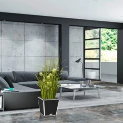 Amare Blumentopf Pur Fiberglas Design 33 Cm X 33 Cm X 34 Cm Schwarz -Online Gartenmöbel 4251083908127 4655 7