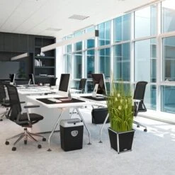 Amare Blumentopf Pur Fiberglas Design 33 Cm X 33 Cm X 34 Cm Schwarz -Online Gartenmöbel 4251083908127 4655 8