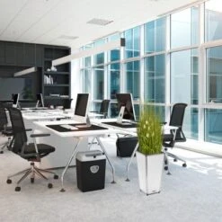 Amare Blumentopf Pur Fiberglas Design 28 Cm X 28 Cm X 51 Cm Weiß -Online Gartenmöbel 4251083908172 4655 8