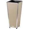 Amare Blumentopf Pur Fiberglas Design 28 Cm X 28 Cm X 61 Cm Beige -Online Gartenmöbel 4251083908233 4655 1