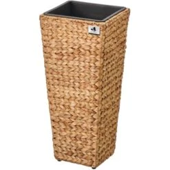 Gartenfreude Blumentopf Wasserhyazinthe 28 X 28 X 60 Cm Natur Kunststoffeinsatz