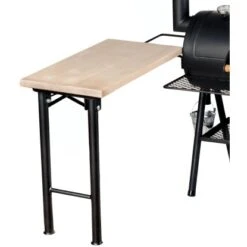 Joe´s Barbeque Smoker Seitenarbeitstisch Mit Massiver Holzplatte