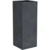 Scheurich Pflanzgefäß C-Cube High Ø 26 Cm StonyBlack -Online Gartenmöbel 6044770 4357 240 70 1
