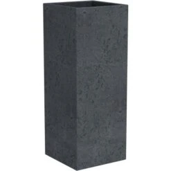 Scheurich Pflanzgefäß C-Cube High Ø 26 Cm StonyBlack