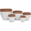 Keramik Übertopf Diamond Rund Creme 45 Cm X 45 Cm X 41 Cm 1 Keramik Übertopf Diamond Rund Creme 45 Cm X 45 Cm X 41 Cm -Online Gartenmöbel 684884 1316 01