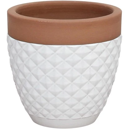 Keramik Übertopf Diamond Rund Creme 37 Cm X 37 Cm X 34 Cm 3 Keramik Übertopf Diamond Rund Creme 37 Cm X 37 Cm X 34 Cm