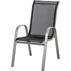 Gardamo Stapelsessel Saturn Silber 75 Cm X 55 Cm X 96 Cm