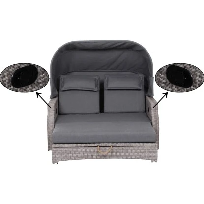 Siena Garden Loungeinsel Lobos II Alu 148 Cm X 158 Cm X 67 Cm Grau Inkl. Kissen 11 Siena Garden Loungeinsel Lobos II Alu 148 Cm X 158 Cm X 67 Cm Grau Inkl. Kissen – Bild 9