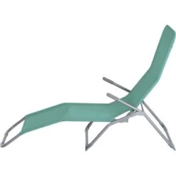 Gardamo Bäderliege 140 Cm X 61 Cm X 96 Cm Silber-Mint -Online Gartenmöbel 721004 1346 03