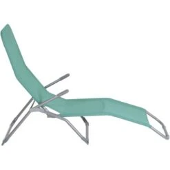 Gardamo Bäderliege 140 Cm X 61 Cm X 96 Cm Silber-Mint -Online Gartenmöbel 721004 1346 05