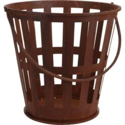 Gartenfreude Design Feuerkorb Ø 27-39 X Höhe 39 Cm Rostrot