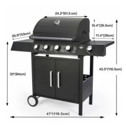 El Fuego Gasgrill San Angelo 4+1 Brenner Ca. 119,5 X 110,5 X 53 Cm -Online Gartenmöbel 8264111 2240 3
