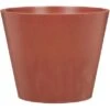 Scheurich Pflanzgefäß Purista+ Ø 30 Cm Mahogany Mit Bewässerungseinsatz -Online Gartenmöbel 849418 2266 4357 01