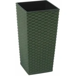 Siena Garden Pflanzgefäß Eco Paris Grün 25x25x46,5 Cm