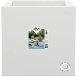 Elho Pflanztopf Vivo Next 30 Cm X 30 Cm X 30 Cm Weiß Mit Rollen