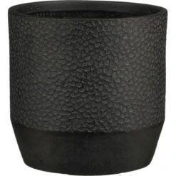 Mica Decorations Blumentopf Quito Outdoor 55 Cm X 55 Cm X 52 Cm Magnesium Schwar