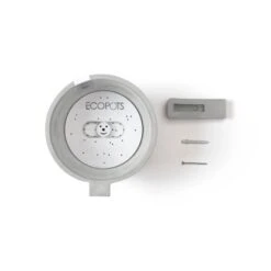 Ecopots Pflanztopf Amsterdam Wall Weißgrau 20 Cm X 17,5 Cm -Online Gartenmöbel AmsterdamWallWhiteGrey 20