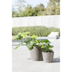 Ecopots Pflanztopf Amsterdam Taupe 20 Cm X 17,5 Cm -Online Gartenmöbel am20WaterReservoirTaupe 90